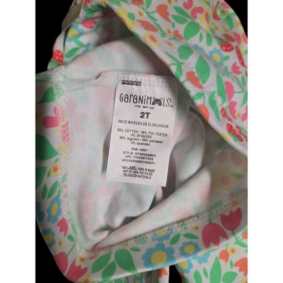 NWT Girls Strawberry Print Leggings Size 2T - Picture 3 of 3